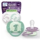 Avent Ultra Soft Glow-in-the-Dark Pacifier Set, Wild, 6–18 months, 2-pack, Philips