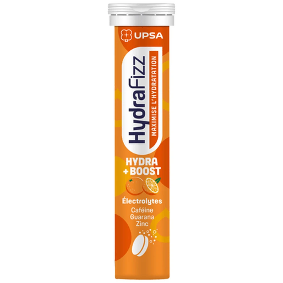 Electrolyte dietary supplement, Hydra Boost, Orange, 16 effervescent tablets, HydraFizz