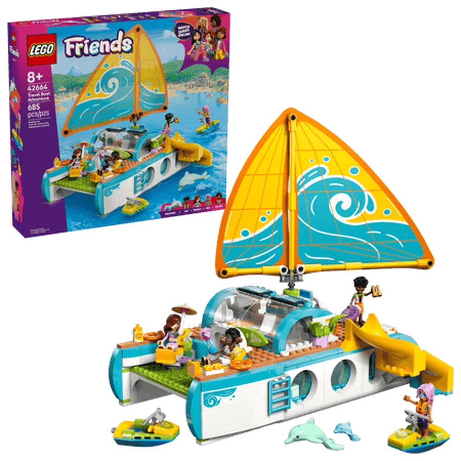 Abenteuerliche Bootsfahrt mit Freunden, ab 8 Jahren, 42664, 685 Teile, Lego
