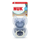 Day&Night First Choice Classic Schnuller-Set, Blau, 0–6 Monate, 2er-Pack, Nuk