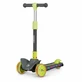 Timy Ultra-Foldable 3-Wheel Kids' Scooter, Green Lime, Ages 3+, Lionelo