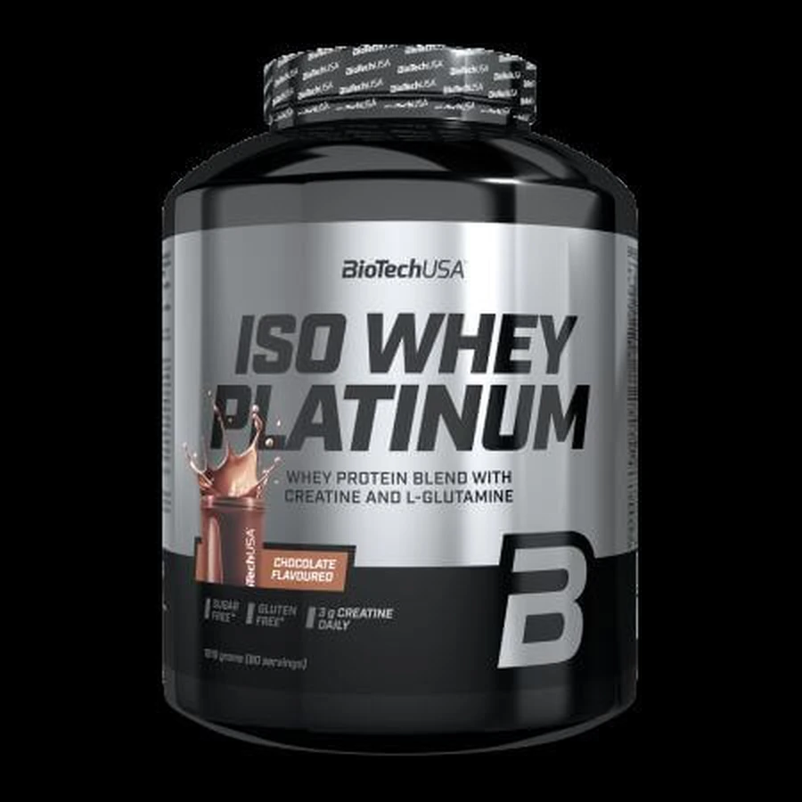 Iso Whey Platinum Proteinpulver, Schokolade, 1816 g, BioTechUSA