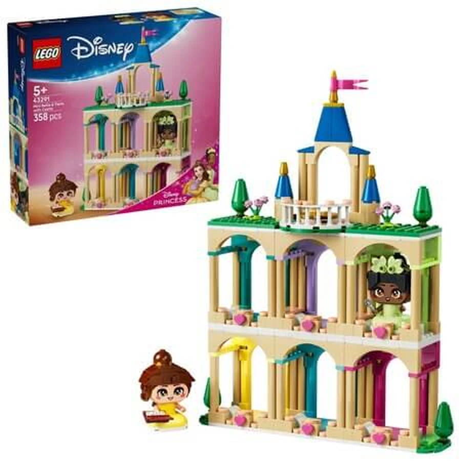 Mini-Princesses Belle and Tiana at the Castle, Ages 5+, 43291, 358 pieces, Lego Disney