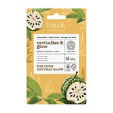 Mascarilla facial en tela «Revitalise & Glow», 10 ml, Niyok