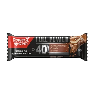 Proteinriegel mit Milchschokoladenglasur und „Full Power“-Vitaminen, Schokolade-Nougat, 70 g, PowerX System