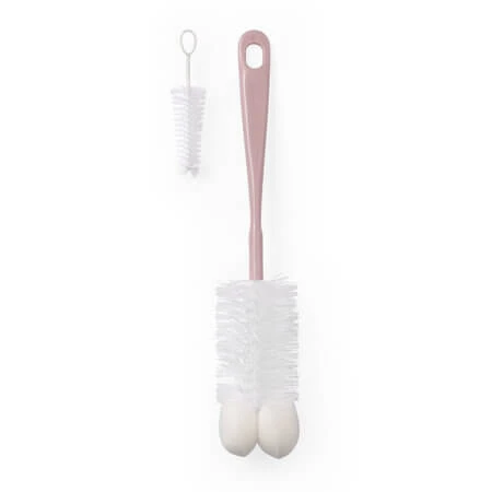 Bottle and Nipple Brush, Pink, Babyono