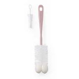 Fles- en speenborstel, roze, Babyono