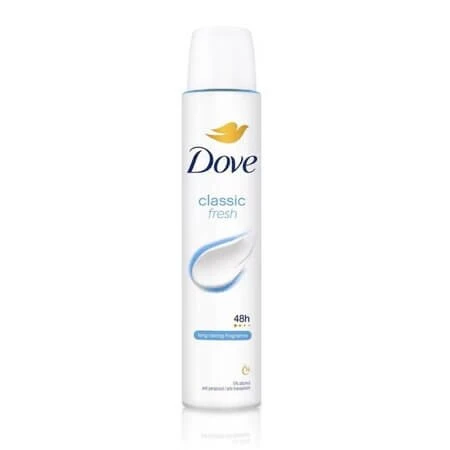 Classic Women's Deodorant Spray, 200 ml, Dove