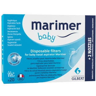 Filters voor de neusafzuiger, 20 filters + 2 neusapplicators, Marimer Baby