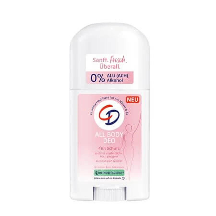 Alcohol- en aluminiumvrije deodorantstick voor het hele lichaam, 40 ml, CD