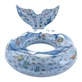 Whale-Tail-Shaped Swim Ring, Blue, Ocean World, Ages 3 and up, Little Dutch