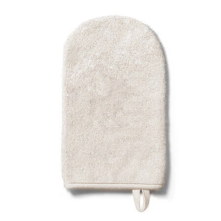 Bamboo Fiber Bath Glove, Cream, Babyono