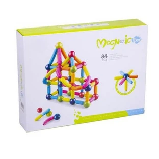 Magnetische bouwset met 3D-vormen, vanaf 3 jaar, 84 stuks, Bufnitel