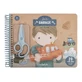 Knutselboek met uitknipopdrachten, stickers en een bijgeleverde schaar — Jim, vanaf 3 jaar, Little Dutch