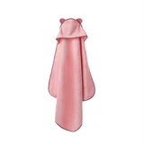 Badetuch mit Kapuze, 100 x 100 cm, Babyrosa, Twindeco