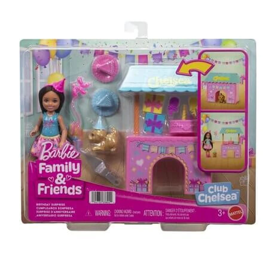 Muñeca «Barbie: Familia y amigos», «La fiesta de cumpleaños de Chelsea», a partir de 3 años, Mattel