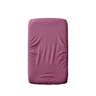Drap-housse 2-en-1 en coton double épaisseur avec élastique, doublure imperméable, 50 x 90 cm, violet, Twindeco