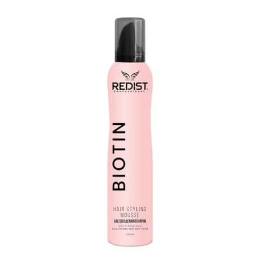 Strong Hold Biotin Hair Mousse, 200 ml, Redist