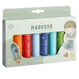 Jim Marker Set, Ages 3+, 8-Piece, Little Dutch