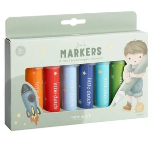 Jim-markerset, vanaf 3 jaar, 8-delig, Little Dutch