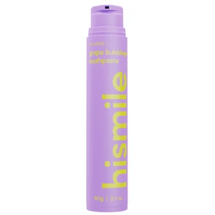 Fluoride Toothpaste, Grape Bubblegum, 60 g, Hismile