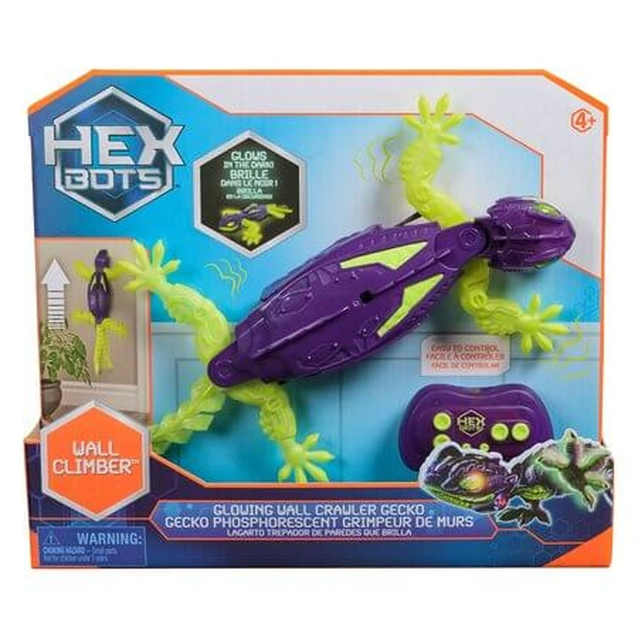 Purple Climbing Gecko with Remote Control, Ages 4+, Hex Bots