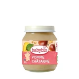 Purée bio aux pommes et aux châtaignes, à partir de 6 mois, 130 g, BabyBio