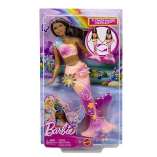 Muñeca Barbie, Sirena de la Flor Mágica, a partir de 3 años, Mattel