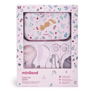 Set de higiene y cuidados para el bebé, Ardilla, a partir de 0 meses, Miniland