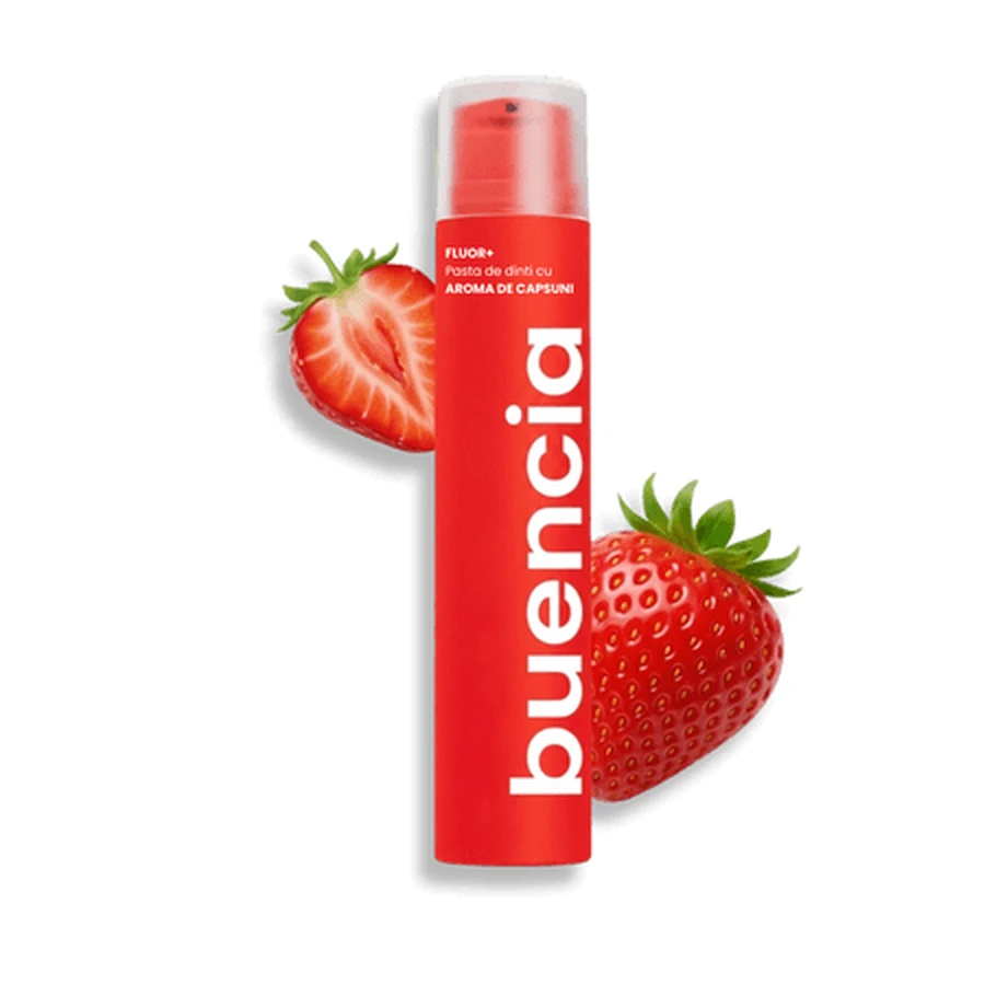 Strawberry-flavored toothpaste, 60 g, Buencia