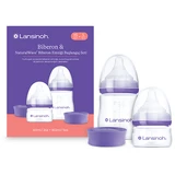 NaturalWave-Flaschenset mit Sauger, 60 ml XS + 160 ml S, Lansinoh