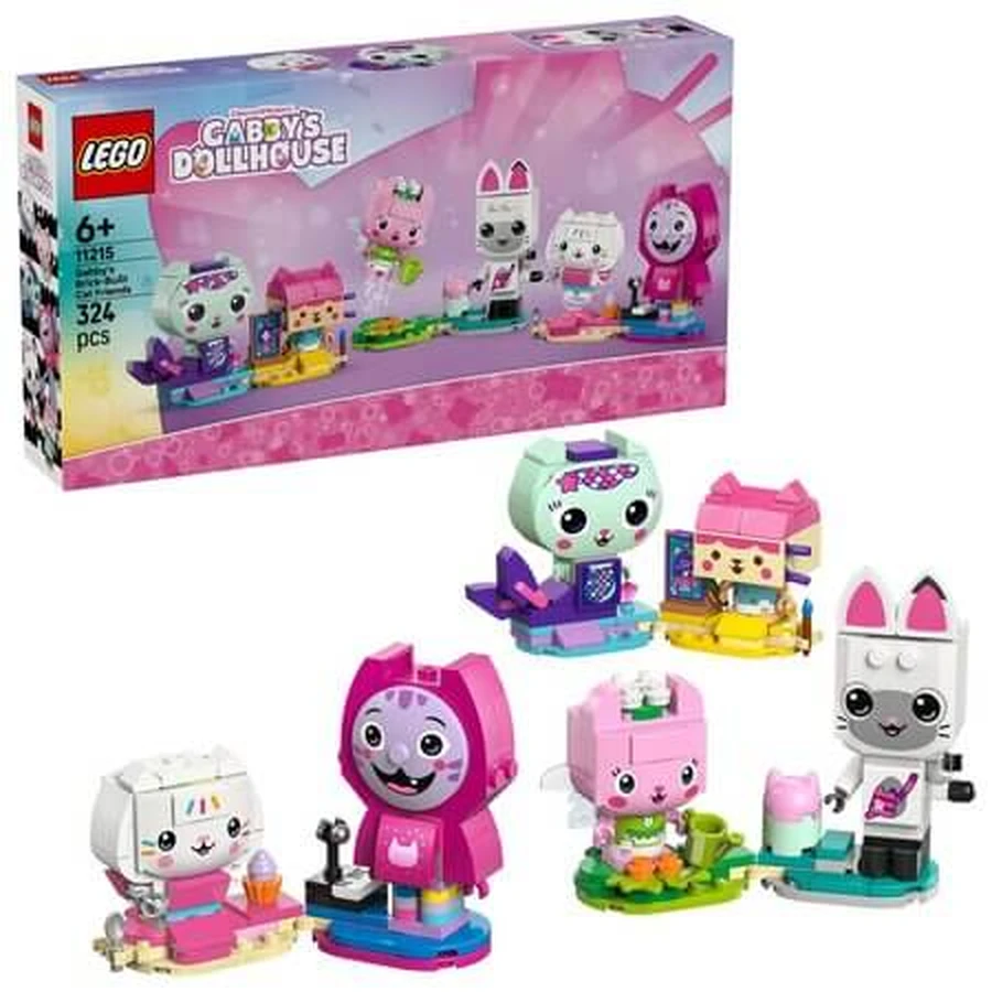 Gabby's kattenvriendjes van baksteen, vanaf 6 jaar, 11215, 324 onderdelen, Lego Gabby's poppenhuis