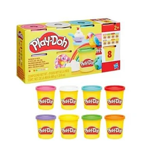 Juego de 8 botes de Play-Doh «Rainbow», a partir de 2 años, Play-Doh