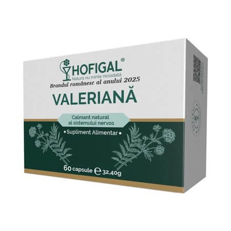 Valeriana, 60 cápsulas, Hofigal