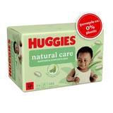Toallitas húmedas sin plástico Natural Care, con aloe vera, 3 paquetes de 48 unidades, Huggies