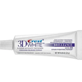 Pasta dentífrica blanqueadora 3D White Brilliance, 24 g, Crest