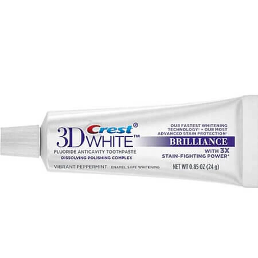Pasta dentífrica blanqueadora 3D White Brilliance, 24 g, Crest