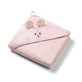 Bamboe badhanddoek met capuchon, 100 x 100 cm, roze, vanaf 0 maanden, Babyono