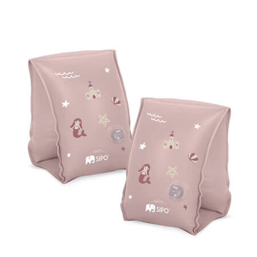 Inflatable Swim Fins for Kids, Pink, Ages 3–6, Sipo