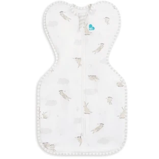 Sac de dormit pentru infasat bebelusi Swaddle Up, Marimea M, 1 TOG, Crem, Bunnies, 1 bucata, Love to Dream