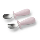 Lepel- en vorkenset, roze, vanaf 12 maanden