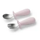 Juego de cuchara y tenedor, rosa, a partir de 12 meses