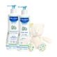 Hydra Bebe Gentle Hair and Body Cleansing Gel and Body Lotion Set, 2 x 500 ml, Mustela