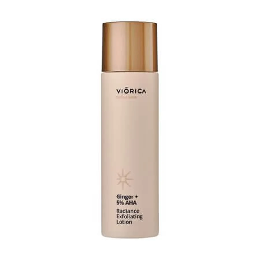 Peeling- und Aufhellungslotion mit Ingwer und 5 % AHA „Perfect Glow“, 150 ml, Viorica