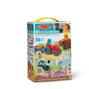 Jeu de construction en bois, Ferme, à partir de 2 ans, 56 pièces, Melissa & Doug