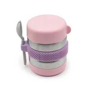 Thermos with Spoon for Food, Pink, Ages 3+, 300 ml, Melii