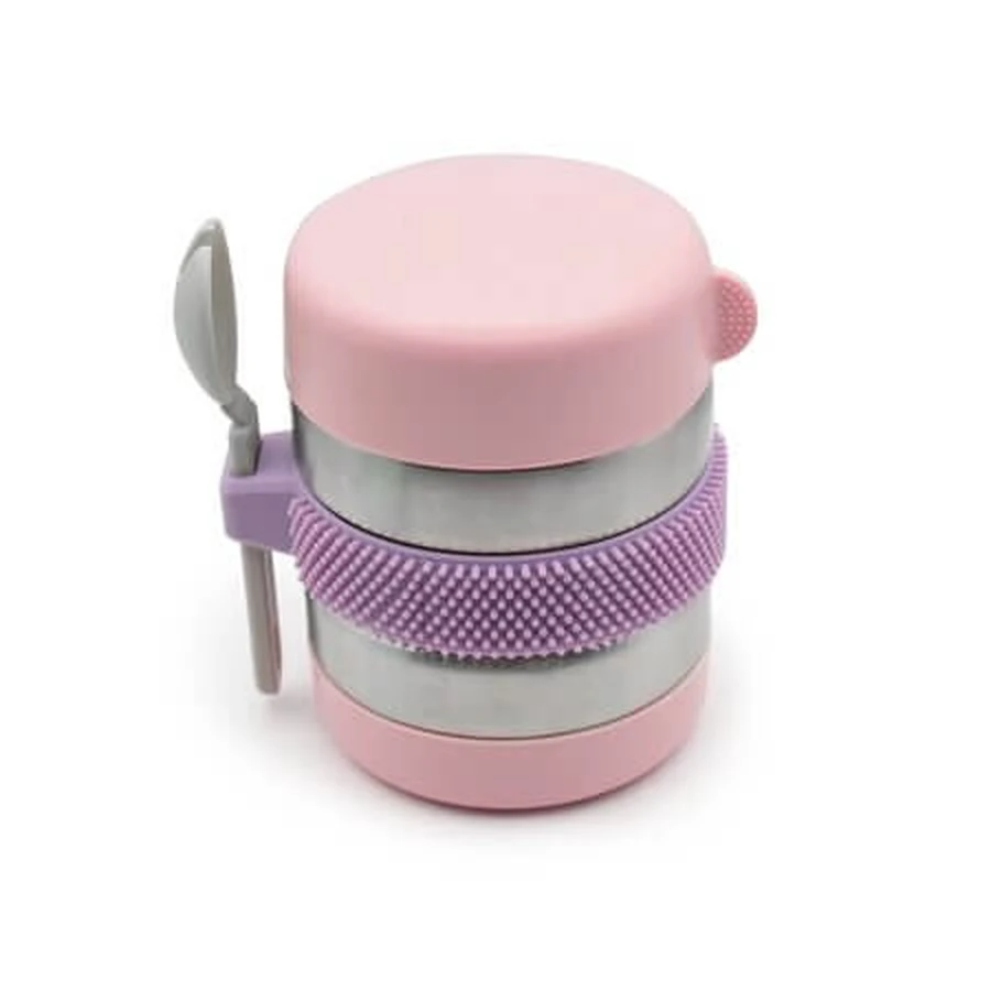 Thermos with Spoon for Food, Pink, Ages 3+, 300 ml, Melii