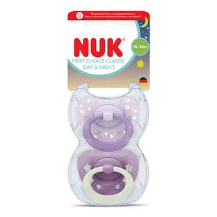 Day&Night First Choice Classic-fopspeenset, roze, 18–36 maanden, 2-pack, Nuk