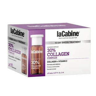 Kollagen- und Vitamin-C-Ampullen für mehr Straffheit – Advanced 30 % Kollagenkomplex, 10 x 2 ml, La Cabine