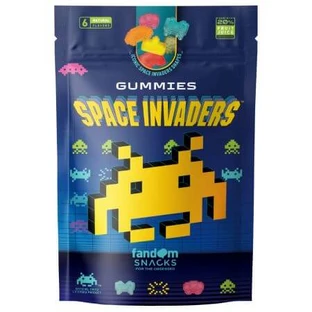 Gummy Candies in 6 Fruit Flavors, Space Invaders, 125 g, Fandom